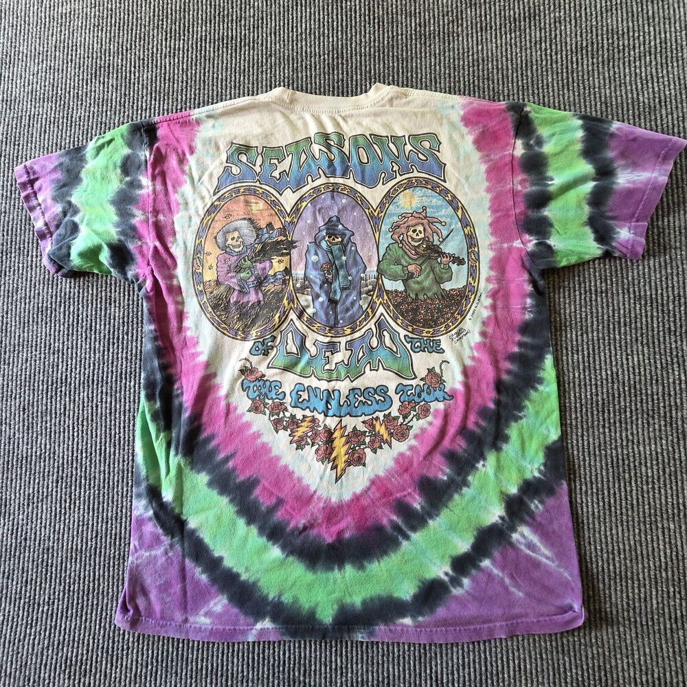 Grateful Dead 1993 The Endless Tour Seasons of the Dead shirt tie dye XL - Picture 7 of 10